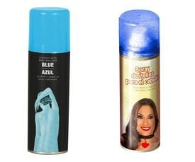 Blauwe haarspray