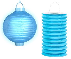 Blauwe lampion