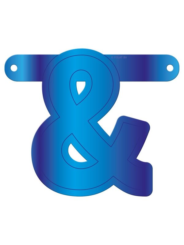 & Teken Banner Blauw