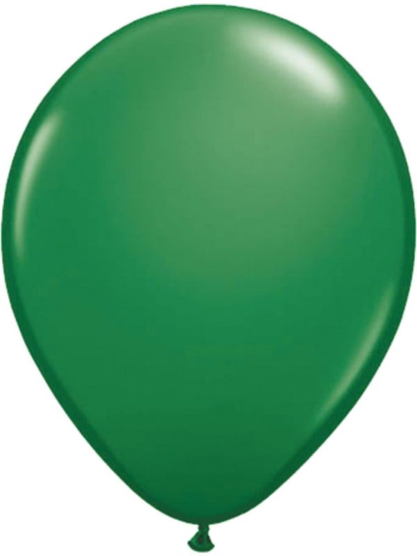 10 Donkergroene Ballonnen 30cm