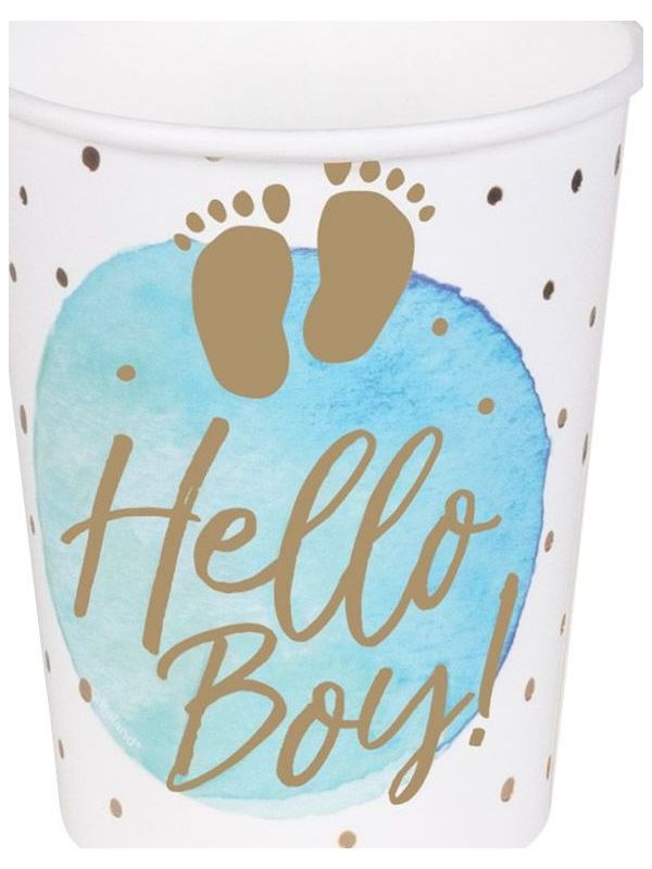 10 Papieren Bekertjes Baby Shower Jongen
