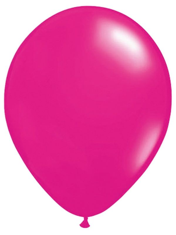 100 Magenta Roze Ballonnen 30cm