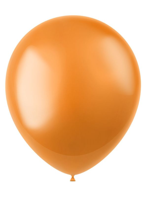 100 Metallic Ballonnen Marigold Orange 33cm