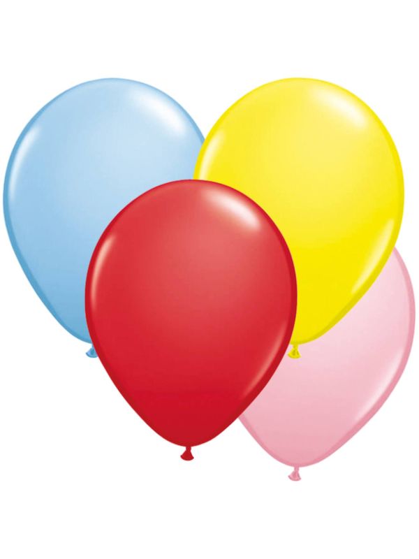 15 Gekleurde Ballonnen Mix 25cm Latex