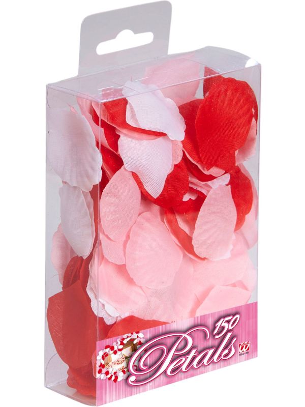 150 Rode, Roze en Witte Rozen Blaadjes