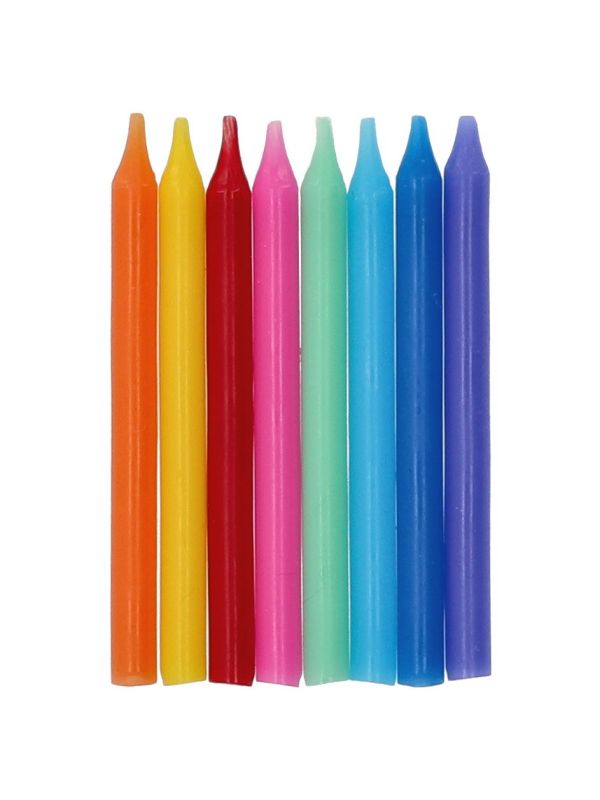 16 Kaarsen Warme Kleuren Mix 6 cm