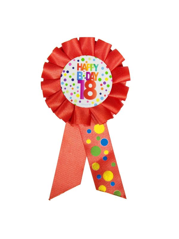 18 Jaar Happy Birthday Stippen Rozet