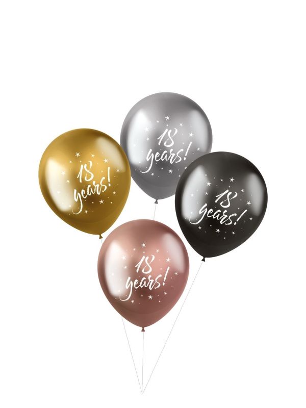 18 Years Ballonnen Metallic Shimmer