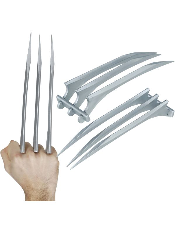 2 Grijze Wolverine Klauwen 25cm