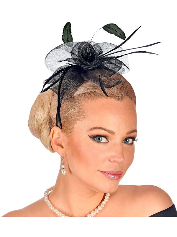 20's Haarband Zwart Cocktail