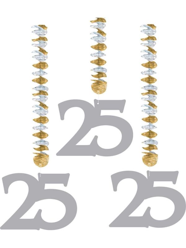 25 Jaar Getrouwd Hangende Versiering
