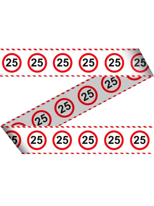 25 Jaar Verkeersbord Afzetlint