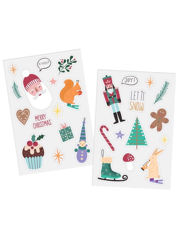 27 Raamstickers Kerstfiguren