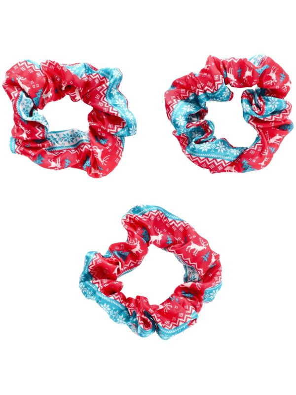 3 Scrunchies Kerstmis