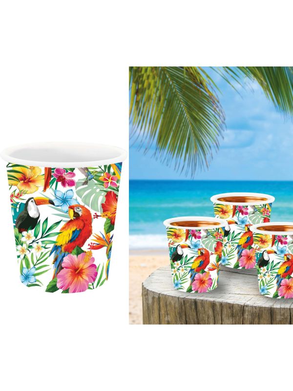 3 Wegwerp Shotglazen Zomerfeest Jungle