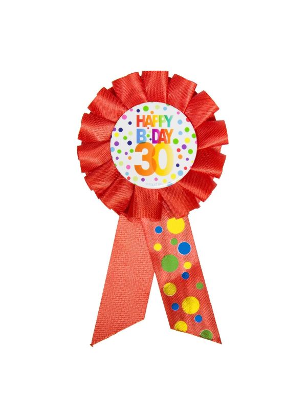 30 Jaar Happy Birthday Stippen Rozet