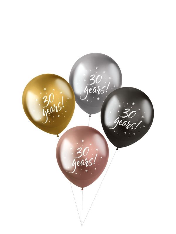 30 Years Ballonnen Metallic Shimmer
