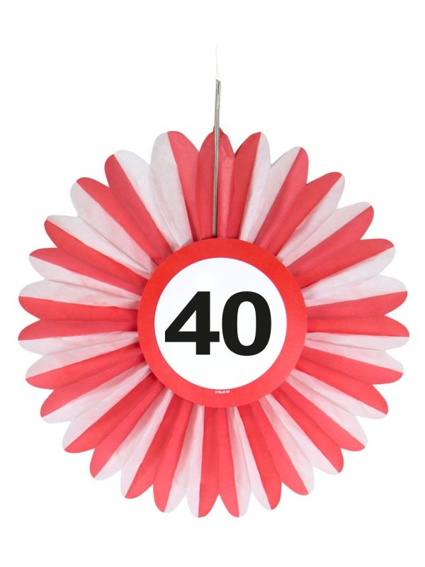 40 Jaar Verkeersbord Honingraat Waaiers 3 Stuks