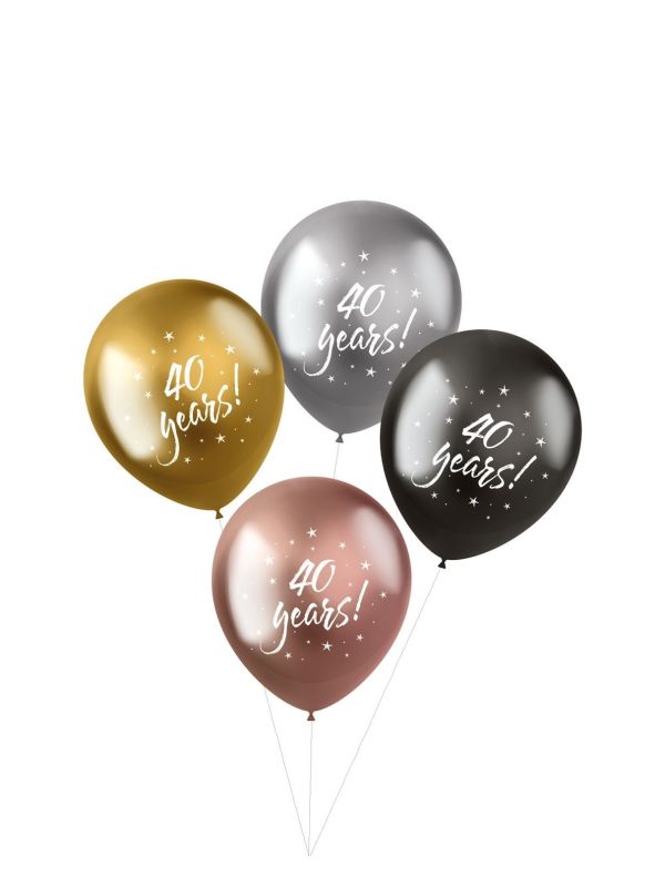 40 Years Ballonnen Metallic Shimmer