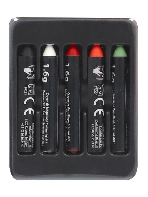 5 Schminkstiften Verkleedfeest