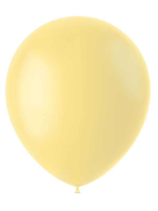 50 Ballonnen Powder Yellow Mat 33cm
