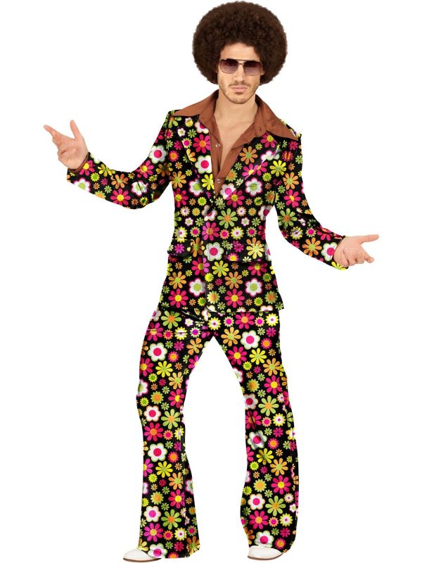 60's Hippie Flowers Kostuum Heren