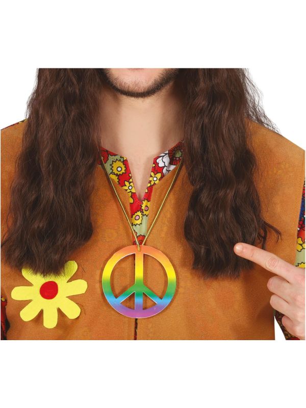 60's Retro Hippie Ketting Regenboog