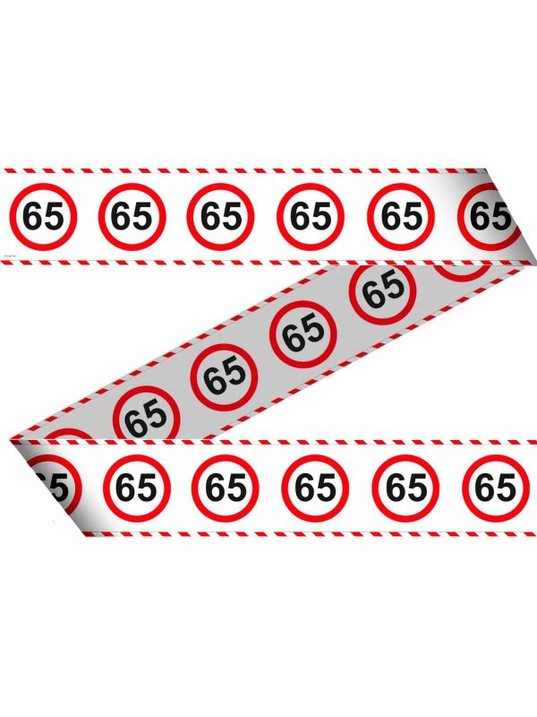 65 Jaar Verkeersbord Afzetlint