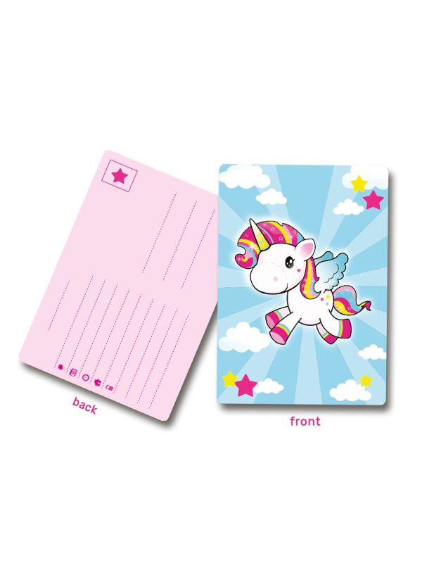 8 Eenhoorn Kinderfeestje Uitnodigingen