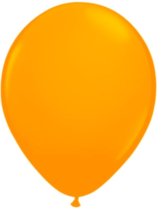 8 Oranje Neon Ballonnen 25cm