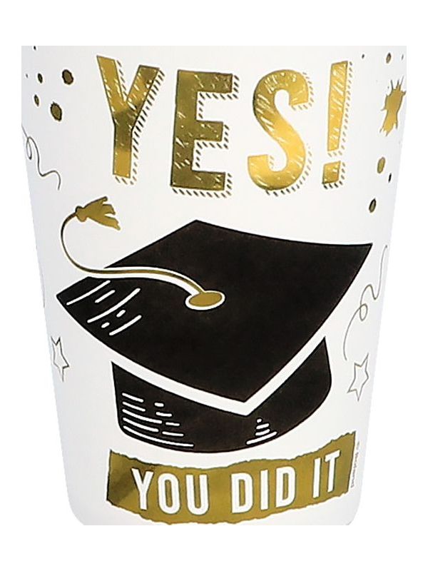 8 Papieren Bekertjes Geslaagd