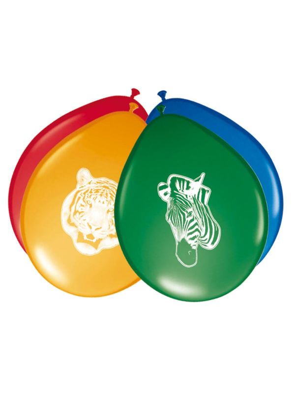 8 Safari Party Ballonnen 30cm
