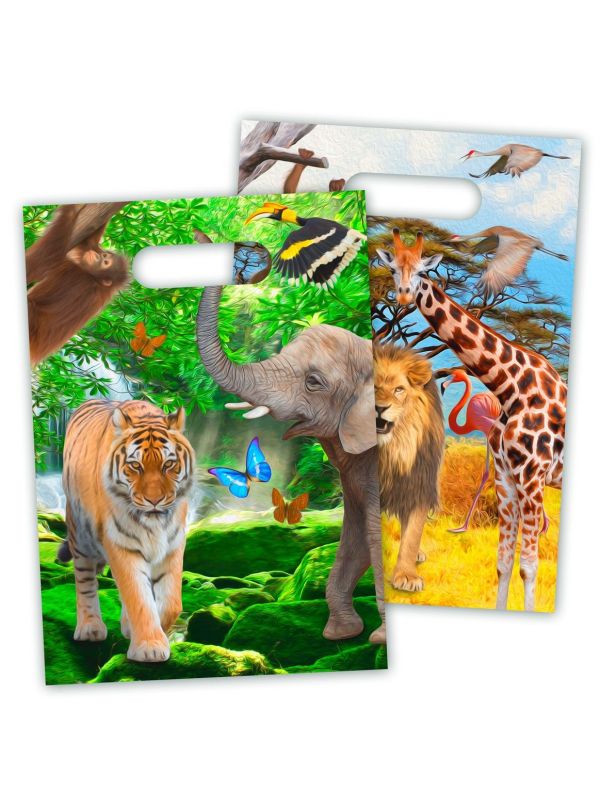 8 Safari Party Kinderfeestje Uitdeelzakjes