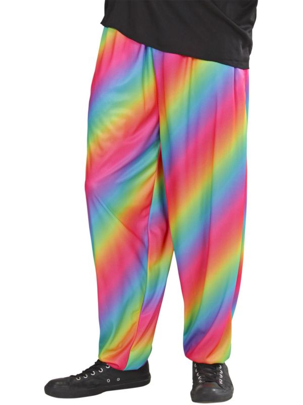 80's Baggy Regenboog Broek