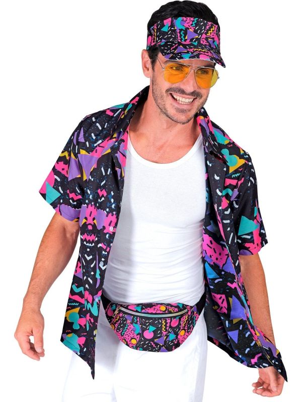 80s Disco Shirt Unisex Zwart