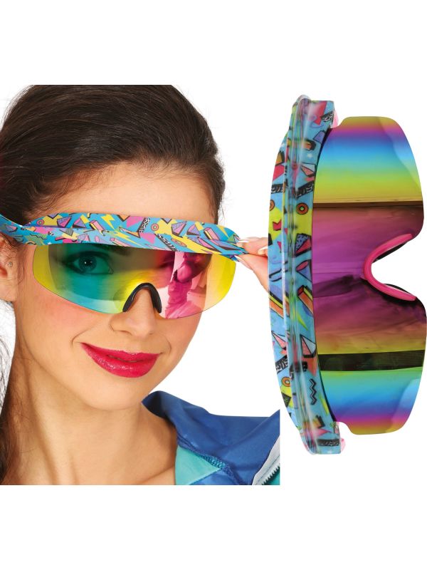 80's Retro Foute Zonneklep met Zonnebril