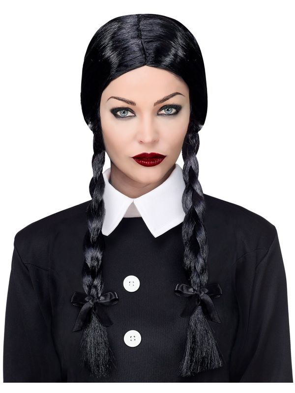 Addams Family Wednesday Pruik
