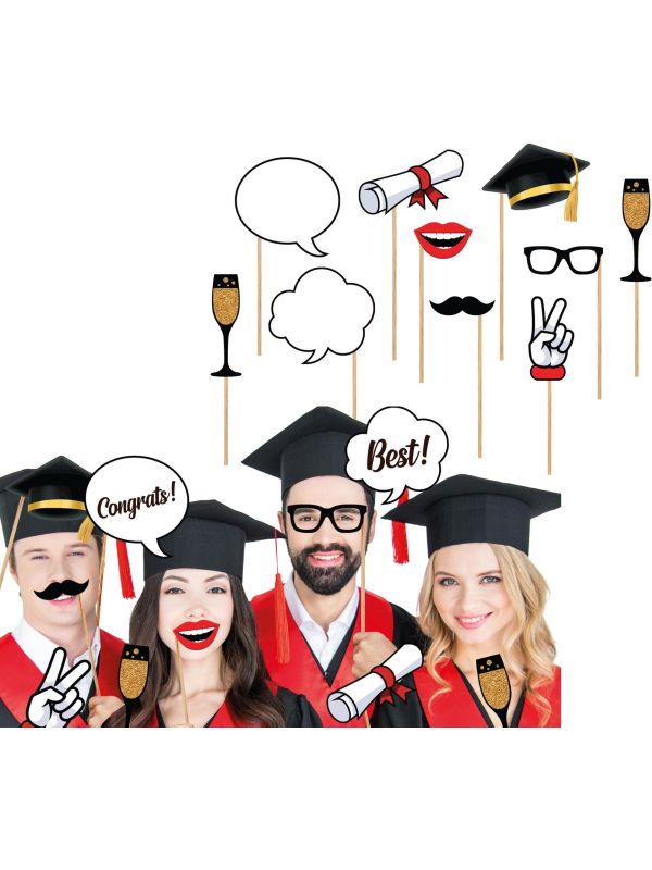 Afstudeer Fotobooth set 10-Delig