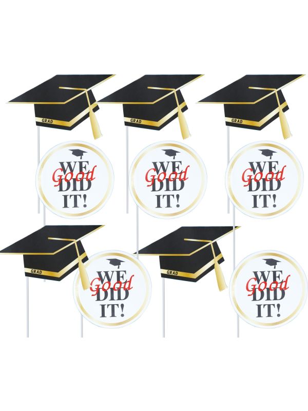 Afstudeer Fotobooth set 10 Stuks Zwart Wit