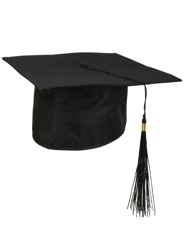 Afstudeerhoedje Zwart