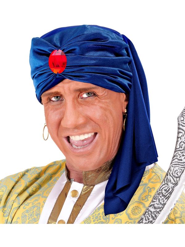 Ali Baba Tulband met Rode Edelsteen