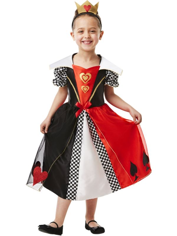 Alice in Wonderland Hartenkoningin Jurk Meisjes