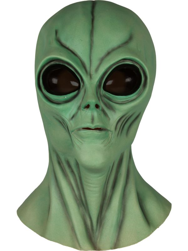 Alien Masker Groen Halloween Buitenaards