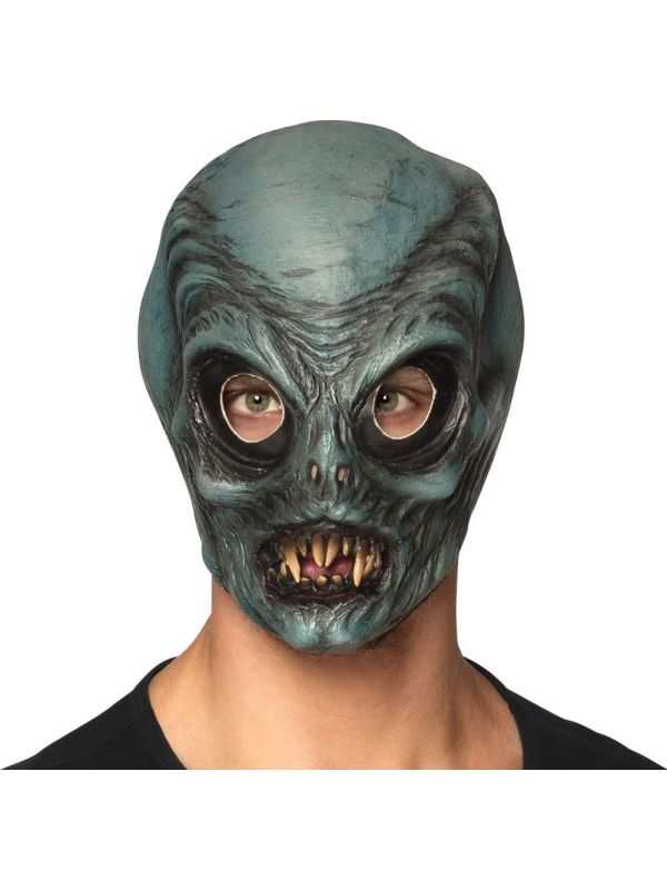 Alien Monster Hoofdmasker Groen
