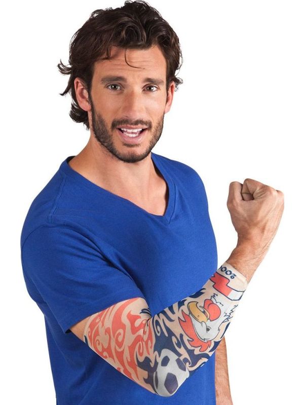 Allez France Supporter Tattoo Mouw