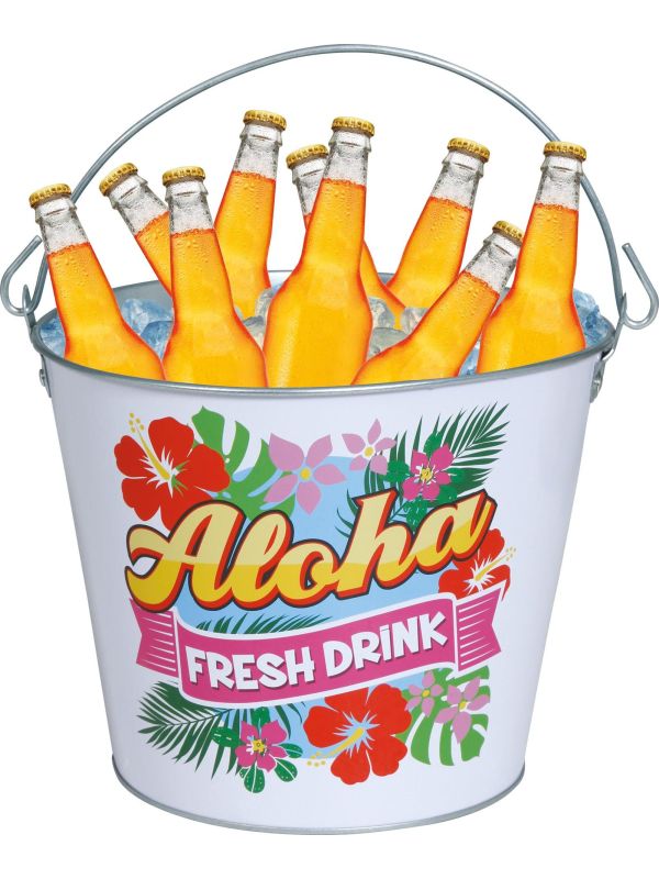 Aloha Hawaii Metalen Drankkoeler Emmer
