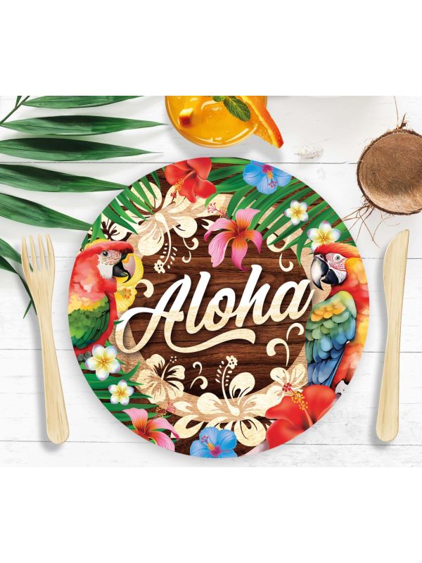 Aloha Hawaii Wegwerp Bordjes