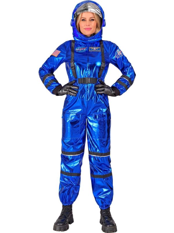 Astronaut Kostuum Blauw Dames