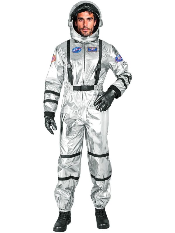 Astronaut Kostuum Heren Zilver