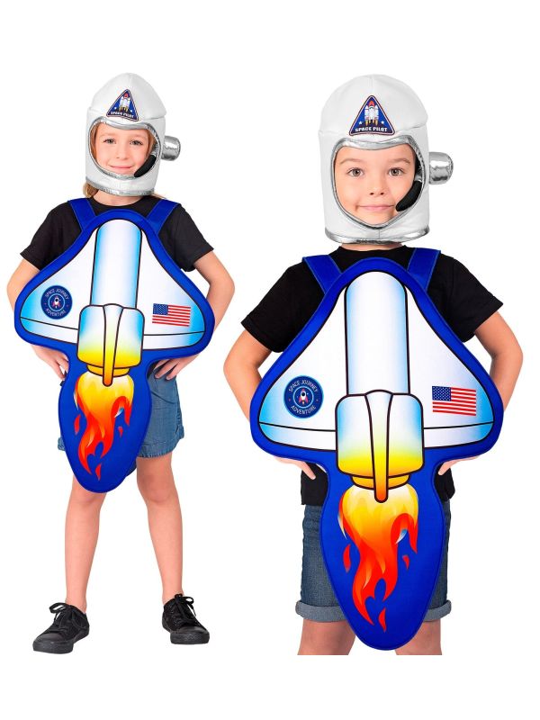 Astronaut Raket Kostuum met Muts Kinderen 110-116 cm